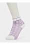 Pack of 5 - Girls Lilac Cotton Ankle Socks - 6