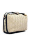 Women Dark Beige Woven Purse Bag - 2