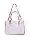 Women Cream Microfiber Slogan Tote Bag - 5