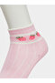 Pack of 5 - Girls Strawberry Print Ankle Socks - 3