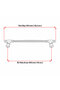 Drawer Handle 160 mm Black Modern Design Durable Cabinet Door Handle Furniture Accessory - 4
