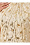 Women Beige Embroidered Mesh A-Line Maxi Dress - 4