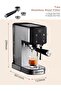 Semi-Automatic 20-Bar Espresso Machine, Milk Frother, 1L Tank, 1350W - 5