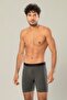 Men's Elastic Waist Cotton 6-Pack Long Boxer 1416 - 3