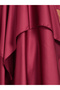 Women Satin Asymmetric Hem Layered Maxi Dress - 5