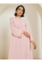 Women Lace Trim Flared Sleeve Jalabiya - 2