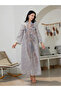 Women Textured Sequin Patch Detail A-Line Jalabiya - 4