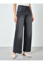 Women Grey Wide Leg Faded Jeans - 2