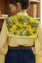 Patterned Yellow Satin Collar - 5