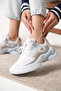 Zrn-152 Premium Orthopedic White Powder Blue Women's Sneaker