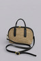 Alin Extra Light Soft Rope Genuine Leather Detailed Straw Women's Hand and Shoulder Bag