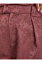 Women Burgundy Wide Leg Trousers - 3