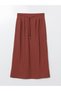 Timeless Clothing & Timeless Choices Linen Look Skirt with Drawstring Waist - 6