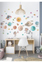 Planets and Astronauts Children's Room Wall Sticker Set