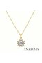 Sun Pattern Steel Necklace