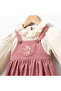 Flower Embroidered Shirt Girls' Set - 3