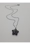 Picasso Jasper Natural Stone Star Shaped Steel Chain Necklace Strength, Courage, Love, Faith - 2