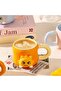 كوب سيراميك بتصميم قطة صغيرة، تصميم أنيق، مع علبة هدايا، كوب للقهوة والشاي
