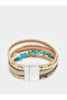 Boho Chic Turquoise Feather Layered Bracelet - 2