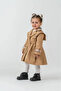 Girl's Gilet Trench Coat Set with Socks as a Gift - 2