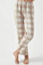 Cotton Plaid Flannel Woven Pajama Bottoms - 5