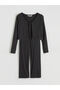 Tie-Neck Textured Women's Pajamas - 5