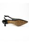 Alos 9515 Black Stone Short Heeled Evening Dress Women's Shoes - 5