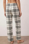 Cotton Plaid Flannel Woven Pajama Bottoms - 2