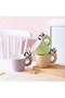 كوب سيراميك مخطط بتصميم الباندا، تصميم أنيق، مع علبة هدايا، كوب للقهوة والشاي - 2