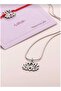 Dream Cut Lotus Steel Necklace - 3