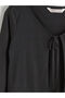 Tie-Neck Textured Women's Pajamas - 8