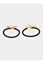 Pack of 2 - Gold Flower Hair Ties - 3