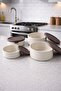 Set of 4 Round Storage Containers - Microwave and Freezer Compatible - Bpa Free - 2