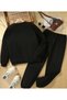 Heart Printed Crew Neck Long Sleeve Top and Bottom Women's Tracksuit Set of 2 - 2