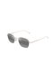 Mj 0690S 00116 48 Unisex Square Fleece Size Gold Mirrored Metal Sunglasses
