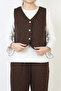 Girl's 3-Piece Set - Vest, Stone Decorations, and Wide-Legged Pants 12515 - 2