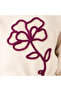 3-Piece Floral Embellished Top with Skirt and Stockings Set - 7