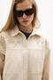 Embroidered Gabardine Shirt - Jacket - 4
