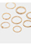 Set of 9 - Pearl Detail Assorted Rings - 3