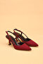 Women's Thin Heeled Satin Evening Dress Shoes High Heels - 3