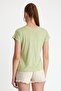 Women's Bamboo Fabric Crew Neck T-shirt Mint - 6