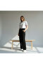 Women's Modal Fabric High Waist Relaxed Fit Waist Tie Pants - 3