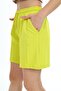 Girl's Ribbed Basic Shorts with Elastic Waist and Pockets - 2