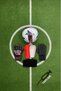 Goalkeeper Set No. 8 Black Red – Goalkeeper Gloves, Shin Guard, Soccer Ball Set – Pump Gift