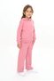 Girl's 2-Piece Set: Printed Hooded Sweatshirt & Elastic Waist Pocketed Wide-Leg Sweatpants - 3