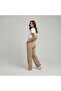 Women's Modal Fabric High Waist Relaxed Fit Waist Tie Pants - 6