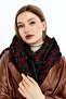 Special Beard Yarn Cashmere Textured Spring Model Knitwear Scarf, Black-Claret Red