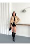 Belted Pleated Bomber Trench Jacket - 7