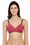 Padded Non-Wired Full Coverage Multiway T-Shirt Bra in Dark Pink - Cotton - 2