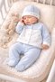 100% Cotton Seasonal Teddy Bear Embroidered Newborn Baby Boy 5 Piece Hospital Discharge Bodysuit Set 0-3 Months